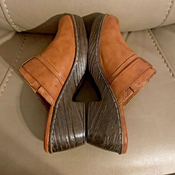 B.O.C. Women's Polly Mule Comfort Clog Brown Faux Leather Size 9M - Picture 8 of 12